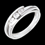 Geschenke Trilogie bipolaire in Weissgold - 0.38 Karat - 3 Diamanten