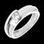 Gold Schmucke Ring Bipolar in Weissgold - 0.31 Karat