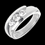Geschenk Frau Trilogie bipolaire en Weissgold - 0.77 Karat - 3 Diamanten