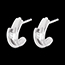 Gold Schmuck Diamant-Ohrringe Solit�r bipolaire in Wei�gold