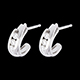 Geschenk Frau Ohrringe Trilogie Bipolar in Wei�gold  - 0.3 Karat - 6 Diamanten