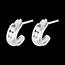 Geschenke Ohrringe Trilogie bipolaire in Wei�gold  - 0.3 Karat - 6 Diamanten