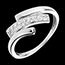 Geschenke Ring Katzenspuren - Wei�gold