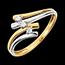 Gold Schmuck Trilogie-Ring Sternenhimmel - 3 Diamanten