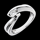Geschenk Frau solitarring ondine in weissgold