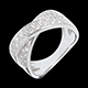 Frau ring ellipse voll besetzt weissgold 05 karat 36 di
