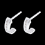On-line Verk�ufe Ohrringe Halbmond in Weissgold  - 12 Diamanten