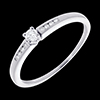On-line Verk�ufe Solit�r Octave in Weissgold - 9 Diamanten