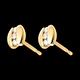 Juwelieren ohrstecker trilogie mit spannfassung gelbgold diam
