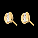 Hochzeit ohrstecker trilogie mit spannfassung gelbgold 023