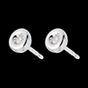 Geschenk Frau Ohrstecker Calice in Weissgold