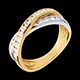 Kauf ring ellipse weiss und gelbgold 06 karat 23 diaman