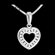 Geschenk herzanhanger spiegelbild weissgold 025 karat 18 di