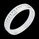 On-line Verfkauf Trauring zur H�lfte mit Diamanten besetzt in Weissgold - Kanalfassung - 0.21 Karat - 14 Diamanten