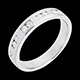 Geschenk Frau trauring semi pave weissgold kanalfassung 022 kara