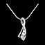 Geschenk Frauen Anh�nger bezaubernder Knoten - Weissgold