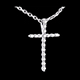 Geschenke Frauen anhanger kreuz weissgold 17 diamanten