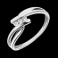 Hochzeit Trilogie-Ring Tango - Gelbgold und Weissgold mit 3 Diamanten
