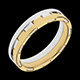 Geschenk Frau trauring edle fiktion in gelbgold und weiss