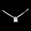 on-line kaufen Collier Solit�r in Weissgold