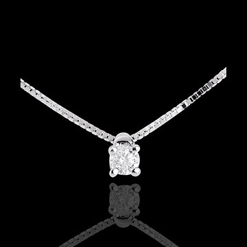 kaufen Collier Solit�r in Weissgold