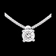 Geschenk collier solitar weissgold 021 karat