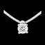 Geschenke Frauen Collier Solit�r in Weissgold - 0.21 Karat
