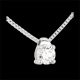 Gold Schmucke collier solitar weissgold 026 karat