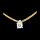Geschenke Frauen collier solitar gelbgold