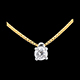 On-line Verk�ufe collier solitar gelbgold 021 karat
