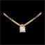 Hochzeit Diamantcollier Solit�r in Gelbgold