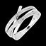 Geschenk Frau Ring Wirbel - Wei�gold mit 6 Diamanten
