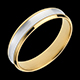Geschenk Frauen ring dandy aus gelbgold und weissgold