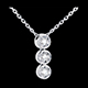 Juwelier collier trilogie sternschnuppe weissgold diamanten