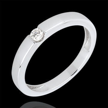 Frau Symphony Solit�rring in Wei�gold
