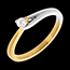 Verkauf bicolor - 0,106 carat