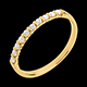 Juwelier trauring semi pave gelbgold krappenfassung 10 diam