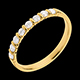 on-line Kauf trauring semi pave gelbgold krappenfassung 03 kara