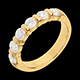 on-line kaufen trauring semi pave gelbgold krappenfassung 12 kara