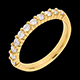 Verk�ufe trauring semi pave gelbgold krappenfassung 05 kara