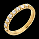 Geschenke Frau trauring semi pave gelbgold krappenfassung 05 kara