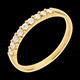 Hochzeit trauring semi pave gelbgold krappenfassung 025 kar