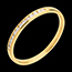 Geschenke Trauring zur H�lfte mit Diamanten besetzt in Gelbgold - Kanalfassung  - 13 Diamanten
