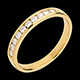 On-line Verk�ufe trauring semi pave gelbgold kanalfassung 025 karat