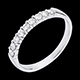 Geschenke trauring semi pave weissgold krappenfassung 025 ka