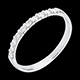 Geschenk Frau trauring semi pave weissgold krappenfassung 10 dia