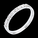 Gold Schmucke trauring semi pave weissgold krappenfassung 025 ka