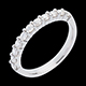 Frau trauring semi pave weissgold krappenfassung 05 kar
