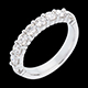 On-line Verk�ufe trauring semi pave weissgold krappenfassung karat