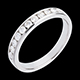 Verk�ufe trauring semi pave weissgold kanalfassung 04 karat